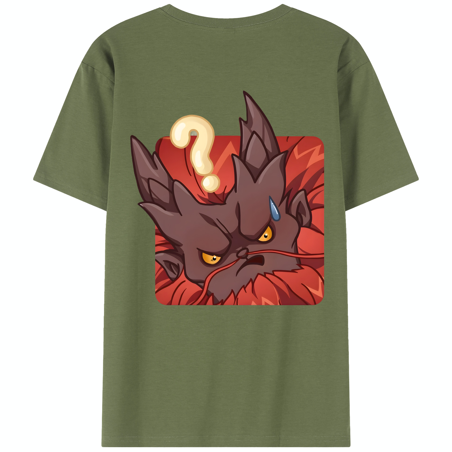 （画像用） Ne Zha 2 ナタ 魔童の大暴れ 綿100％半袖Tシャツ（背面プリント）